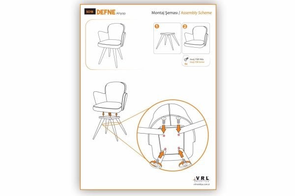 Defne Ahşap Mutfak Cafe Sandalyesi