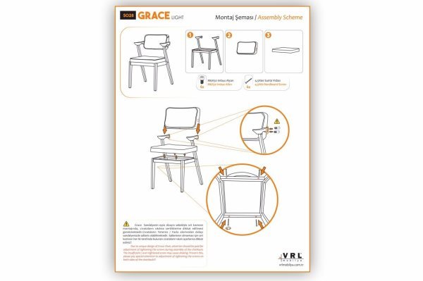 Grace Light Ahşap Mutfak Cafe Sandalyesi