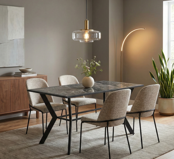 Odessa Mutfak Masası Odessa Metal Sandalye Takımı