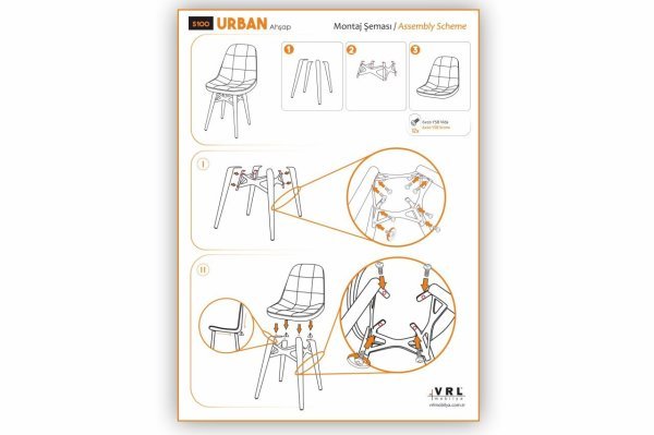 Urban Ahşap Mutfak Cafe Sandalyesi