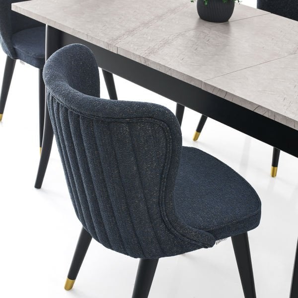 Enzo Mutfak Cafe Masası Arven Ahşap Sandalye Takımı