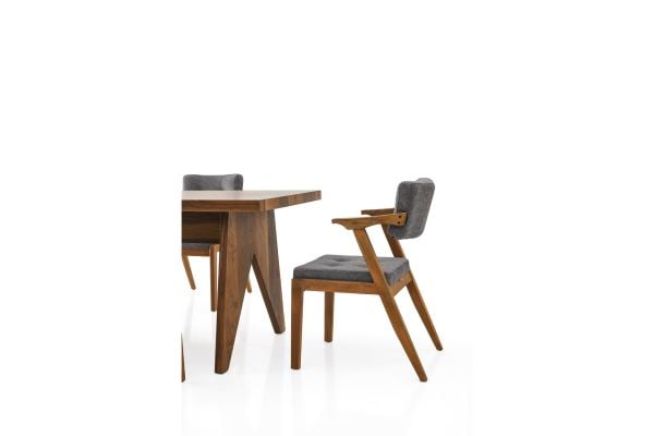 Tual Mutfak Cafe Masası Grace Ahşap Sandalye Takımı